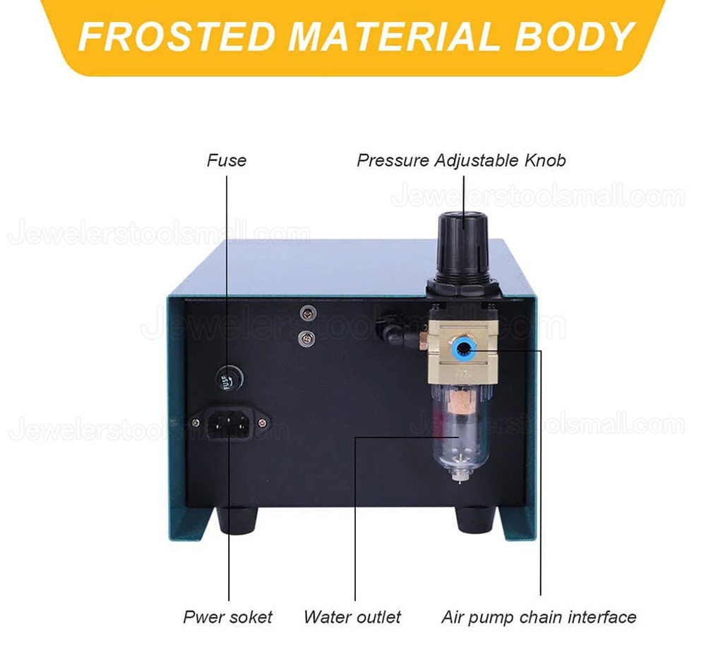 60W Double-Handle Graver Helper Jewelry Pneumatic Engraving Machine 100-4000RPM